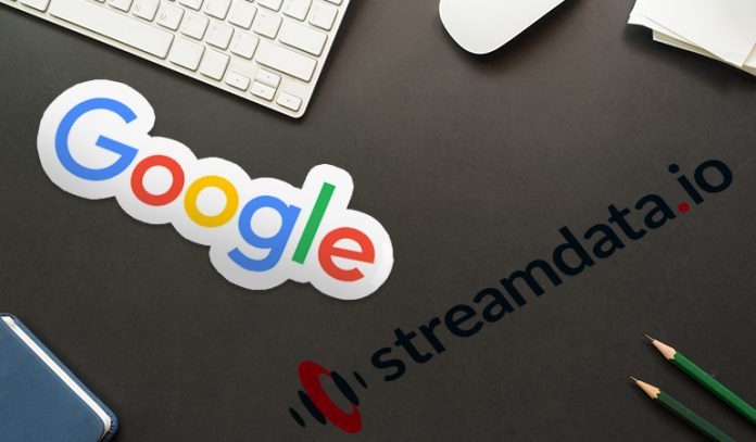 google and sd Google logo and Streamdata.io logo
