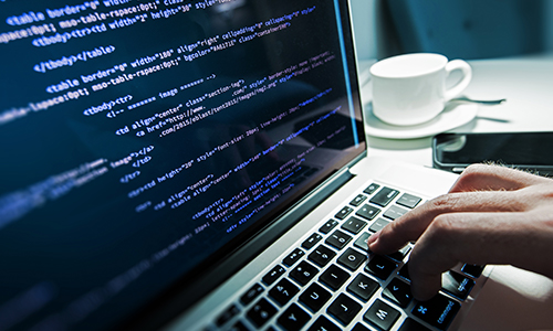 featuredemo Person writing code