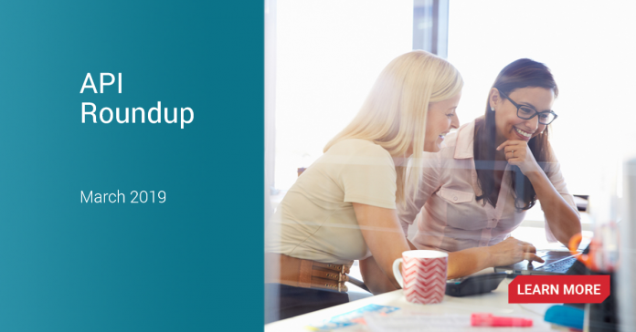 API News Roundup – March 2019 API News Roundup – March 2019